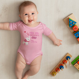 Body Para Bebê Baby Girl Meu Primeiro Dia de os namorados Persona