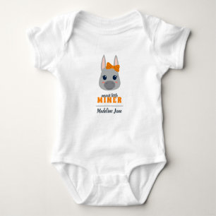 Body Para Bebê Baby Girl Orange Donkey