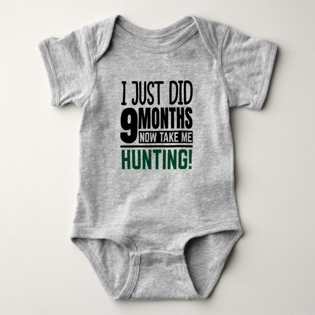 Body Para Bebê Baby Hunting Jersey (Frente)