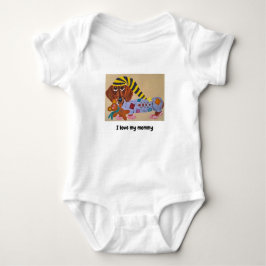 Body Para Bebê Baby I Love My Mommy Doggie Bodysuit