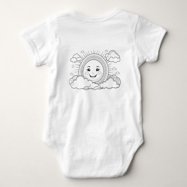 Body Para Bebê Baby Jersey Bodysuit (Verso)