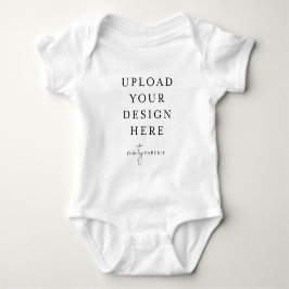 Body Para Bebê Baby Jersey Personalizado - Um lado - Faça você me