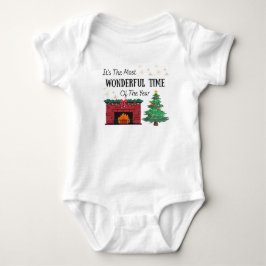 Body Para Bebê Baby Most Wonderful Time of The Year One Piece 