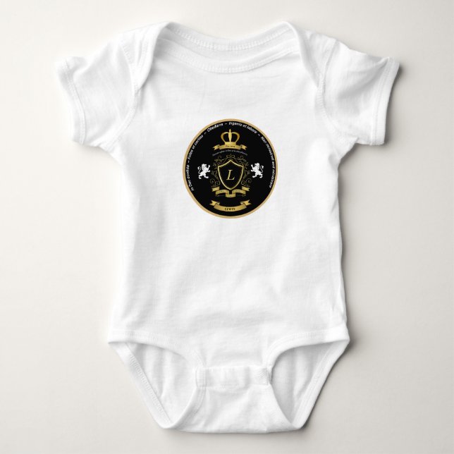 Body Para Bebê Baby One-pedal Lewis Crest (Frente)