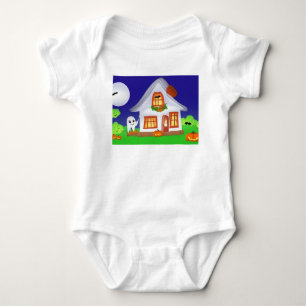Body Para Bebê Baby One Piece com Imagem de Halloween