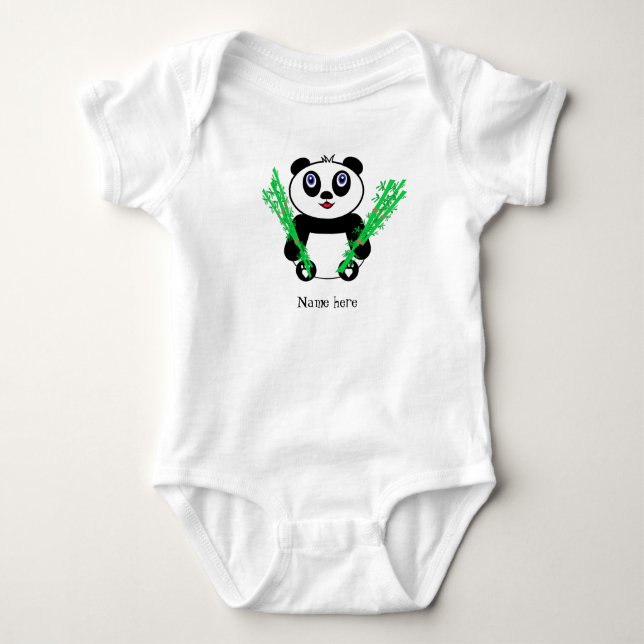 Body Para Bebê Baby Panda (Frente)