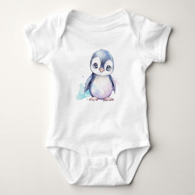 Body Para Bebê Baby Penguin (Frente)