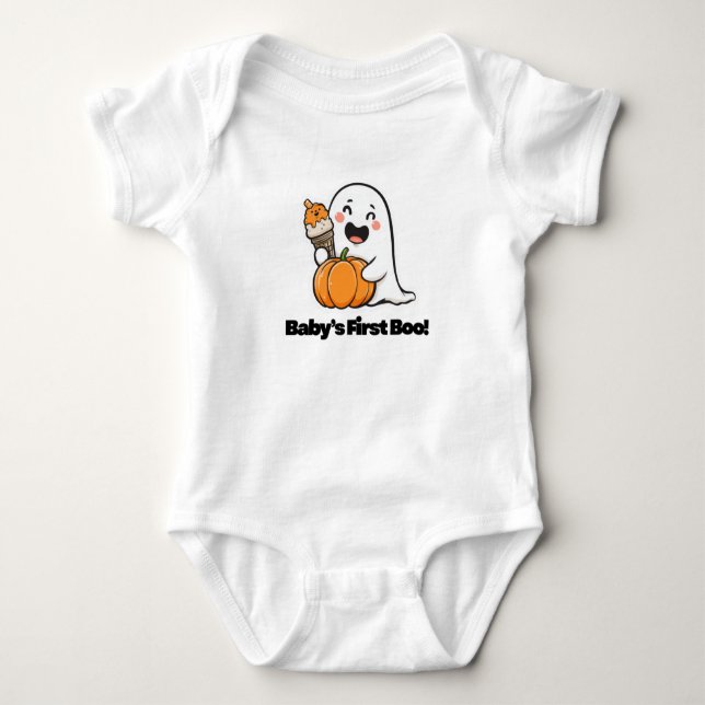 Body Para Bebê Baby’s First Boo! – Adorable Halloween Bodysuit (Frente)