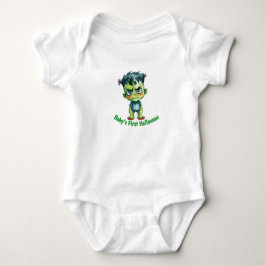 Body Para Bebê Baby’s First Halloween Frankenstein