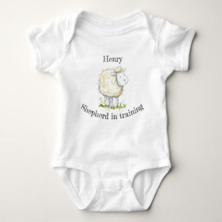 Body Para Bebê Baby Shepherd Sheep Babygrowth