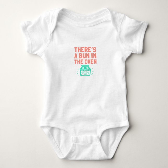Body Para Bebê Baby Shower Baby Announcement Baby Gift Funny Tee (Frente)