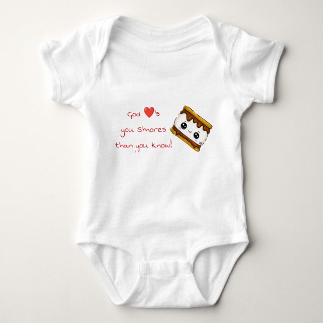 Body Para Bebê Baby S'mores Shirt (Frente)