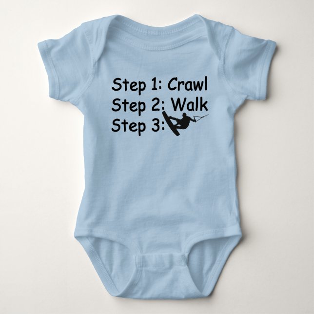 Body Para Bebê Baby Steps wakeboard (Frente)