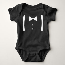 Body Para Bebê Baby Tuxedo Bodydress