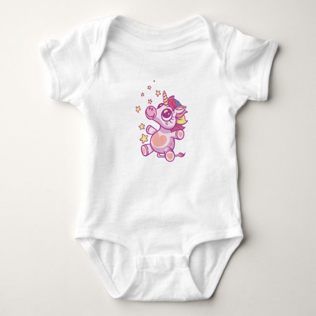 Body Para Bebê Baby Unicorn (Frente)