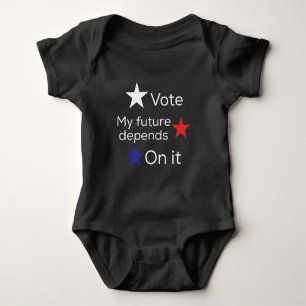 Body Para Bebê Baby "Vote Meu futuro depende disso"