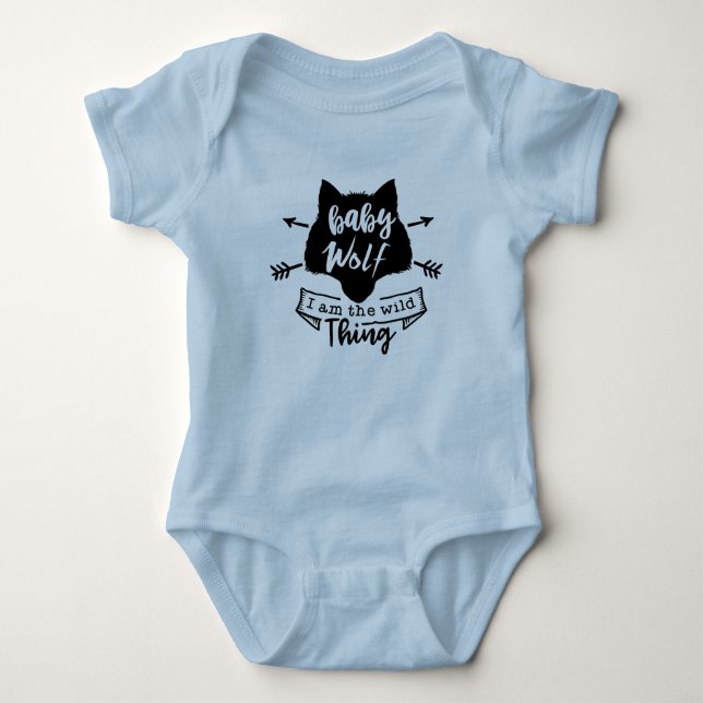 Body Para Bebê Baby Wolf (Frente)