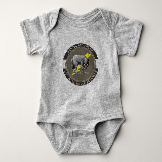 Body Para Bebê Baby Wolf Morale Onsie (Frente)