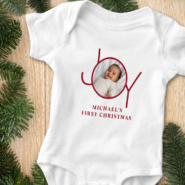 Body Para Bebê Baby's First Christmas