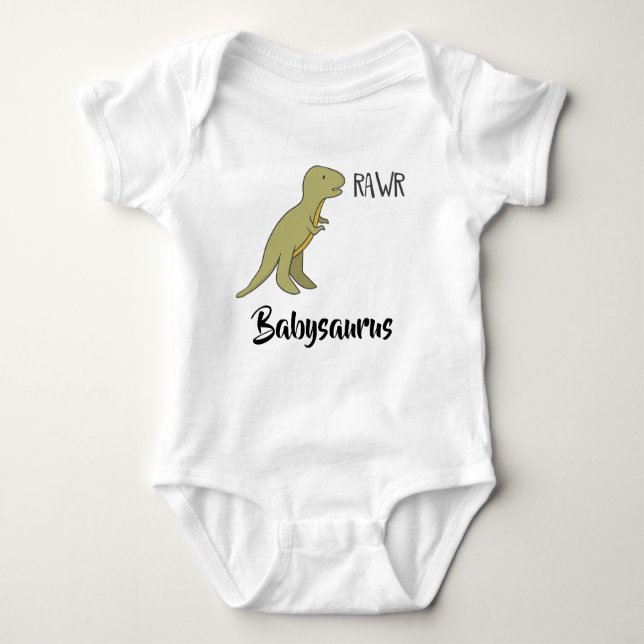 Body Para Bebê Babysaurus (Frente)