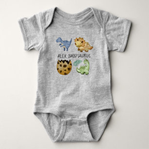 Body Para Bebê Babysaurus fofinhos, fofinhos, personalizados