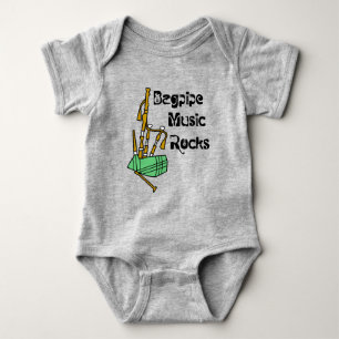 Body Para Bebê Bagpipe Music Rocks