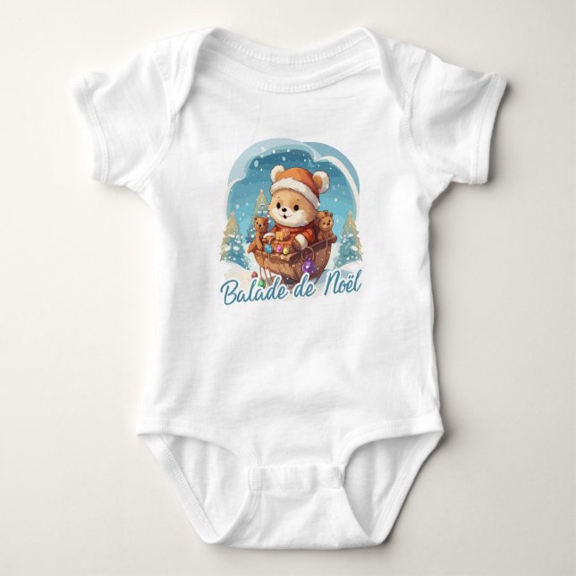 Body Para Bebê Balade de Noël (Frente)