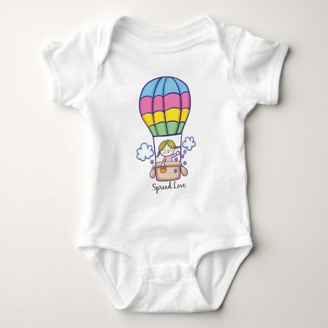 Body Para Bebê Balão de ar (Frente)