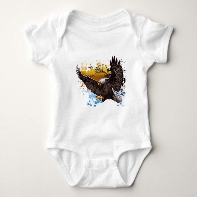 Body Para Bebê Bald Eagle (Frente)