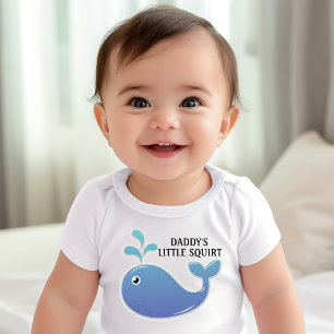 Body Para Bebê Baleia Azul Fofa Pequeno Esguicho