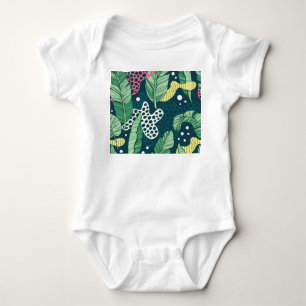 Body Para Bebê Banana deixa abstrato, cores da moda