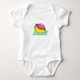 Body Para Bebê Banana na Malhação de Yoga