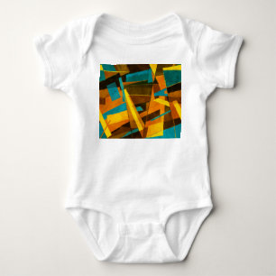 Body Para Bebê Bandas Abstrato coloridas: Textura de pintura