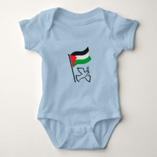 Body Para Bebê Bandeira ف Palestina ل س ط ي ن Dove Palestina Li