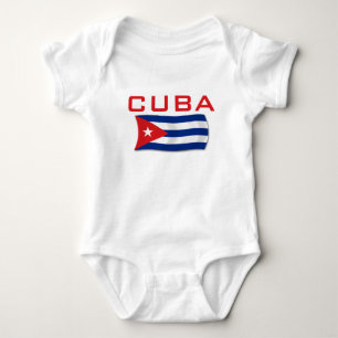 Body Para Bebê Bandeira 1 de Cuba