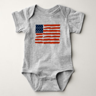 Body Para Bebê Bandeira americana