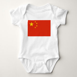 Body Para Bebê Bandeira Chinesa