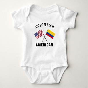 Body Para Bebê Bandeira Colombiana Americana
