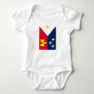Body Para Bebê Bandeira da Acadiana