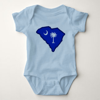 Body Para Bebê Bandeira da Carolina do Sul