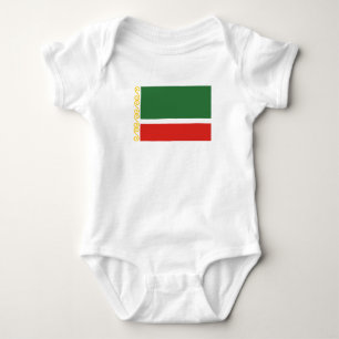 Body Para Bebê Bandeira da Chechênia