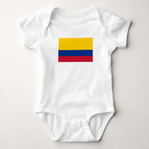 Body Para Bebê Bandeira da Colômbia