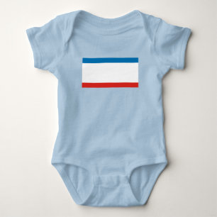 Body Para Bebê Bandeira da Crimeia