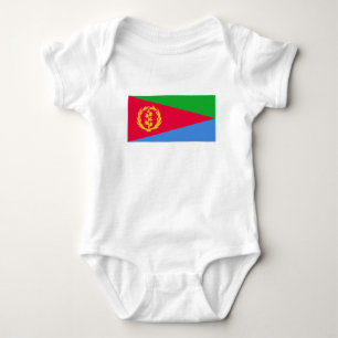 Body Para Bebê Bandeira da Eritreia