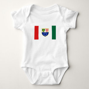 Body Para Bebê Bandeira da Federação da Bósnia e Herzegovina