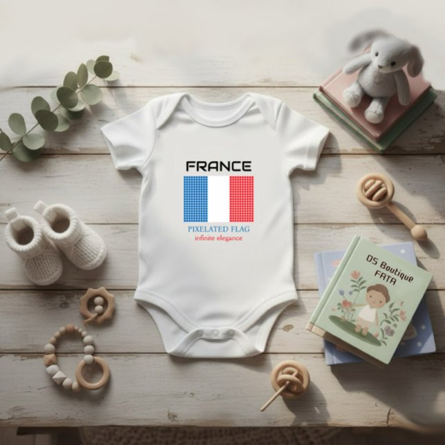 Body Para Bebê Bandeira da França (Criador carregado)
