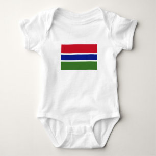 Body Para Bebê Bandeira da Gâmbia