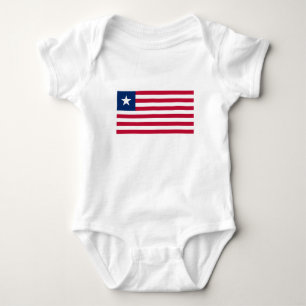 Body Para Bebê Bandeira da Libéria