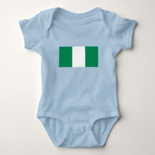 Body Para Bebê Bandeira da Nigéria