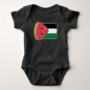 Body Para Bebê Bandeira da Palestina Cura com Palestina Livre de